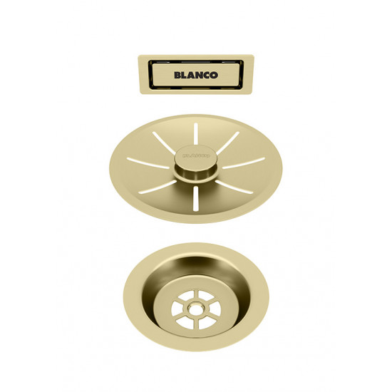 BLANCO Ab- und Überlaufset Gold für Einzelbecken