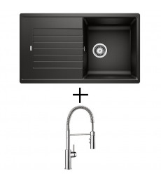 LIMITIERTE BLANCO-SETS Zia 5 S + Catris-S króm (SPÜLE + ARMATUR)