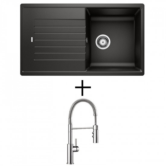 LIMITIERTE BLANCO-SETS Zia 5 S + Catris-S króm (SPÜLE + ARMATUR)