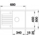 LIMITIERTE BLANCO-SETS Zia 45 S Compact mit Exzenterbetätigung + Daras (SPÜLE + ARMATUR)