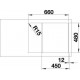 LIMITIERTE BLANCO-SETS Zia 45 S Compact mit Exzenterbetätigung + Mida (SPÜLE + ARMATUR)