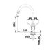 LIMITIERTE BLANCO-SETS Zia 45 S Compact mit Exzenterbetätigung + Mida-S (SPÜLE + ARMATUR)