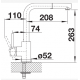 LIMITIERTE BLANCO-SETS Zia 45 S Compact mit Exzenterbetätigung + Mila-S chrom (SPÜLE + ARMATUR)