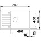 LIMITIERTE BLANCO-SETS ZIA XL 6 S Compact mit Exzenterbetätigung + Daras (SPÜLE + ARMATUR)