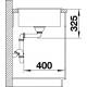 LIMITIERTE BLANCO-SETS ZIA XL 6 S Compact mit Exzenterbetätigung + Catris- s flexo schwarz matt (SPÜLE + ARMATUR)