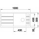 LIMITIERTE BLANCO-SETS FARON XL 6 S mit Exzenterbetätigung + Daras (SPÜLE + ARMATUR)